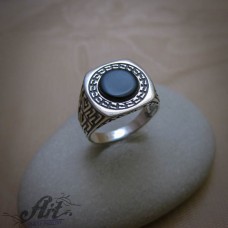 Мъжки сребърен пръстен  R-1031